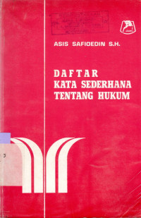 Image of DAFTAR KATA SEDERHANA TENTANG HUKUM