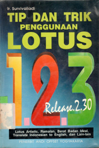 TIP DAN TRIK PENGGUNAAN LOTUS 1-2-3 RELEASE 2.30